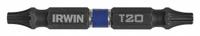 IRWIN Double Ended Driver Bit: Imperial/Metric, Power, T20 – Torx® Bit Size and Type Side 1, 2 PK (MPN IWAF32DETX202). Key specifications — attr1132179: Hex; attr1110551: IRWIN; attr1132174: Steel.