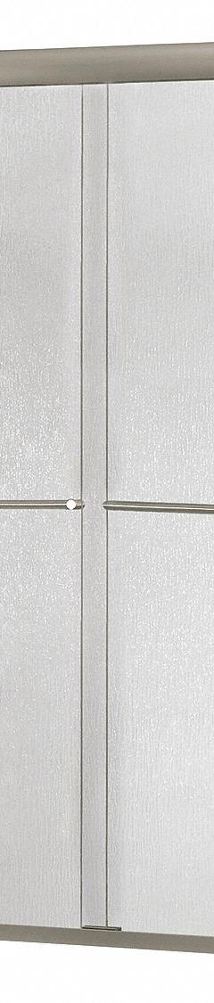 FOREMOST Shower Door: 42 in Min. Door Wd, 46 in Max. Door Wd, 70 in Overall Ht, Rain Tempered Glass (MPN CVSS4670-RN-BN). Key specifications — Brand: FOREMOST; Door Frame Finish: Brushed Nickel.