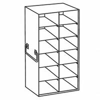 Upright Freezer Drawer Rack: 15 5/8 in Overall Lg, 8 5/8 in Overall Wd, Stainless Steel (MPN 0440315). Key specifications — Includes: Slide Out Drawers; Material: Stainless Steel; Product Type: Upright Freezer Drawer Rack; Brand: COLE-PARMER.
