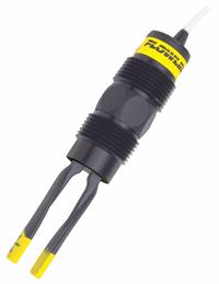 FLOWLINE Vibration Level Switch: Liquid Level Switch, For Corrosive Liquids Media Type, 12/36V DC (MPN LZ12-1405). Key specifications — Output Wire Configuration: 4-Wire; Probe Material: PPS; Mounting Orientation: Vertical; Output Voltage Range: 4 to 20mA; Brand: FLOWLINE; Nameplate Voltage: 12/36V DC; Accuracy: +/-1 mm.