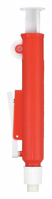 WHEATON Manual Pipette Controller: 25 mL Capacity - Max, 1 Channels (MPN W835147). Key specifications — Brand: WHEATON; Pipettor Type: Manual Controller; Product Type: Manual Pipette Controller; Color: Red.