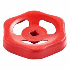 JW WINCO Valve Handwheel: 6 Point, 60 mm Handle Dia, 6 mm Square Spindle, Red, Steel (MPN 227.6-ST-60-V6-RT). Key specifications — attr984147: JW WINCO; attr1137075: 6 mm; attr984148: Through Hole; attr984152: Steel; attr984154: 6 Point.
