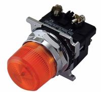 EATON Pilot Light: 30 mm Panel Mounting Size, Amber, Incandescent, 120 V AC Max Volt Rating (Supply) (MPN 10250T201NC19N). Key specifications — Series: 10250T; Brand: EATON; Includes Push-To-Test: No Push-To-Test Included.