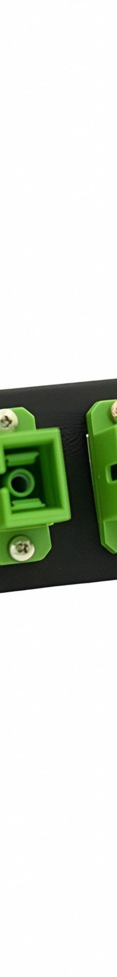 FIBERTRONICS Fiber Optic Adapter Plate: Single Mode, OS2, 6 Fiber Ports, SC, APC, Simplex, Green (MPN LGX-SCSX-6G). Key specifications — Brand: FIBERTRONICS; Connector Type: SC; Port Configuration: Simplex; Color: Green; Contact Type Finish: APC.