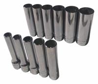 ABILITY ONE Socket Set: 1/4 in Drive, 11 Piece, 6-Point, Metric, 5 mm to 14 mm (MPN 5120-01-659-3462). Key specifications — attr1224269: 1/4 in; attr1204685: Tether Ready; attr1204650: 5 mm to 14 mm; attr1204673: Socket Bits Not Included; attr1204688: ABILITY ONE; attr1206170: Deep Sockets.