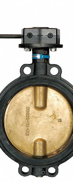 MILWAUKEE VALVE Butterfly Valve: 6 in Pipe Size, Concentric, 250 psi Max. Pressure (CWP), Wafer, ABS (MPN HW332B). Key specifications — Brand: MILWAUKEE VALVE; Handle Type: Gear Operated Handwheel; Disc Material: Ductile Iron.