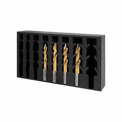 HOLEMAKER TECHNOLOGY Drill Bit Set: 4 Pc, 6 mm to 12 mm, 135° TurboTip Point - VersaDrive TurboTip Impact Drill Bit Sets
