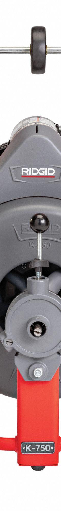 RIDGID Drain Cleaning Machine: Corded, K-750, For 3 in to 8 in Pipe, Auto, 1/2 hp Horsepower (MPN 51402). Key specifications — attr517439: K-750; attr517433: Corded.