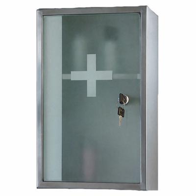 KETCHAM Medicine Cabinet: Rectangular, Frosted Safety Glass, 15 3/4 in Overall Ht - Mirrored Medicine Cabinets