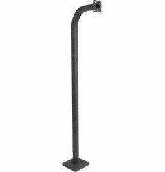PEDESTAL PRO Gooseneck Pedestal: 64 in Overall Ht, Black, Pedestal, 12 in x 8 in, Black (MPN 64-9C-S). Key specifications — attr193630: PEDESTAL PRO; attr982335: Carriage Bolt Hardware; attr982316: Black; attr982338: Intercoms; attr982348: Powder Coated; attr982331: Carbon Steel; attr1022512: Pedestal.