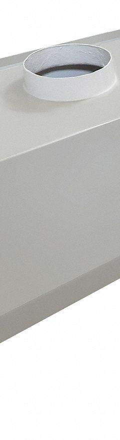 HEMCO Ducted Hood: Fiberglass, Vapor Proof, 30 in Overall Dp, 6 ft Overall Wd, Gel Coated (MPN 13060). Key specifications — Brand: HEMCO; Lighting Type: Vapor Proof; For Use With: Water Baths; Housing Finish: Gel Coated.