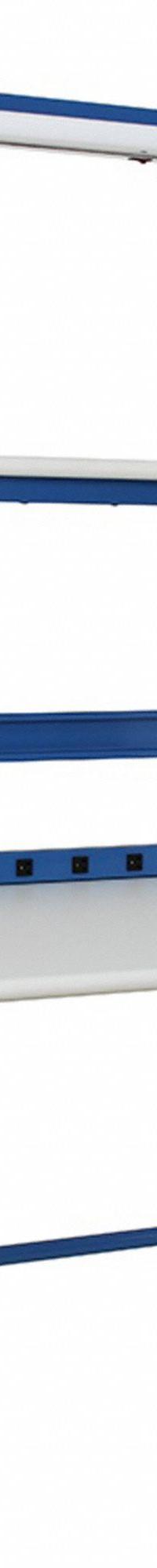 BENCHPRO Workbenches: Adj Ht, Laminate, 72 in x 30 in, 5,000 lb Overall Load Capacity, Blue (MPN DFC-6). Key specifications — Brand: BENCHPRO; Height Adjustability: Adjustable Height.