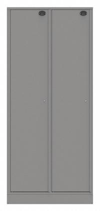 SENTINEL Law Enforcement Evidence Locker: Non-Pass-Through Backing, Slam Latch, 2 Compartments, Gray (MPN 02AA-NPT). Key specifications — Brand: SENTINEL; Product Ships: Assembled; Color: Gray.