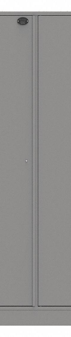 SENTINEL Law Enforcement Evidence Locker: Non-Pass-Through Backing, Slam Latch, 2 Compartments, Gray (MPN 02AA-NPT). Key specifications — Brand: SENTINEL; Product Ships: Assembled; Color: Gray.