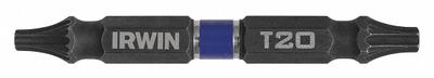 IRWIN Double Ended Driver Bit: Imperial/Metric, Power, T20 – Torx Bit Size and Type Side 1 - Double-Ended Driver Bits