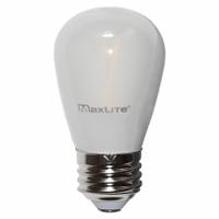 MAXLED Compact LED Bulb: Medium Screw (E26), LED, (S) Sign, S14, 2 W Watt, 2700K, Frosted, 120V AC (MPN FF2S14ND27). Key specifications — attr233510: S14; attr233525: 120V AC; attr233549: Frosted; attr518949: 2700K; attr239859: MAXLED.