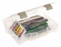 PLANO MOLDING Storage Box: 9 in x 7 in x 2 in, Clear, Not Electrostatic Discharge Conductive, Latch (MPN 2371500). Key specifications — ESD Conductive: Not Electrostatic Discharge Conductive; Color: Clear; Brand: PLANO MOLDING; Material: Plastic.