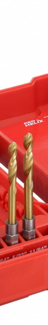 MILWAUKEE Hex Shank Drill Set: 10 Pc, 1/8" to 3/8", 135° Split Point, TiN-Coated HSS (MPN 48-89-4633). Key specifications — attr1239143: Impact Rated.
