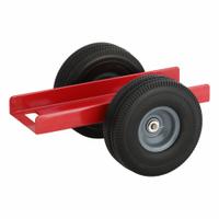 APPROVED VENDOR Panel Dolly: 350 lb, Red, 15 in H x 15 in W, Polyurethane Casters (MPN 48J123). Key specifications — Color: Red; Caster Wheel Type: Flat-Free; Brand: APPROVED VENDOR; Caster Wheel/Tread Material: Polyurethane.