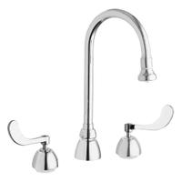 CHICAGO FAUCETS Gooseneck Kitchen/Bathroom Faucet: 786, Cast Brass, Widespread, Deck, 2 Handles (MPN 786-XKABCP). Key specifications — Series: 786; Brand: CHICAGO FAUCETS.
