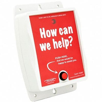 RITRON Quick Assistance Button: RQA-151M, VHF MURS (No License Required), Red - Call Boxes for Two-Way Radios