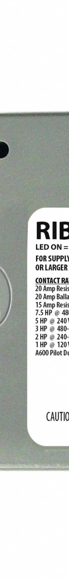 RIB Enclosed Pre-Wired Relay: 20 A Rating, 3PST-NO, 0.50 in NPT (MPN RIB023P). Key specifications — Nipple Size: 0.50 in NPT; Brand: RIB.