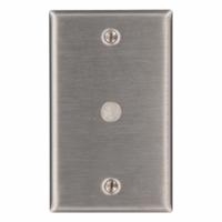LEVITON Wall Plate: 1 Gang, Std Size (MPN 84061-40). Key specifications — Brand: LEVITON; Material: Stainless Steel.