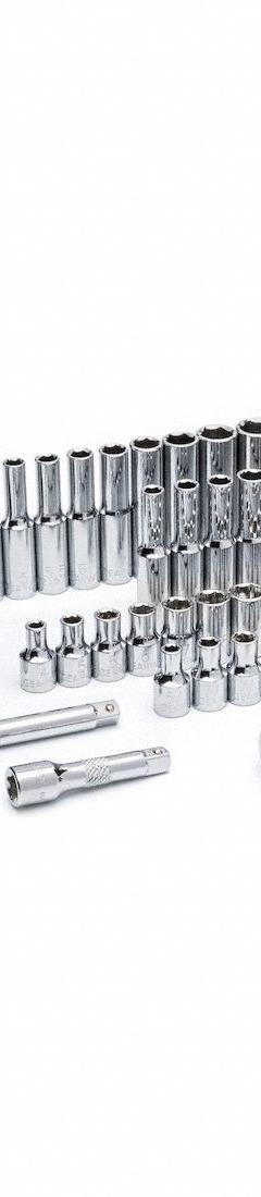 GEARWRENCH Socket Set: 1/4 in Drive, 51 Piece, 6-Point, SAE, 3/16 in to 9/16 in/4 mm to 15 mm (MPN 80300). Key specifications — attr1224269: 1/4 in; attr1204650: 3/16 in to 9/16 in; attr1204673: Socket Bits Not Included; attr1204688: GEARWRENCH; attr1224354: No Thin Wall; attr1206170: Standard Sockets.