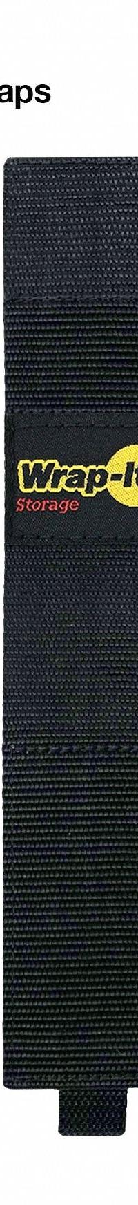Hook-and-Loop Cable Strap,Polypropylene (MPN 102-TWIN-16BL). Key specifications — Brand: WRAP-IT STORAGE; Material: Polypropylene; Color: Black; Max. Bundle Dia.: 4.5 in.