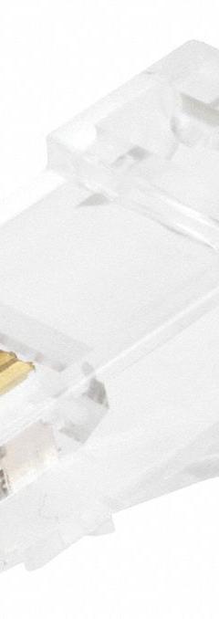 MONOPRICE Modular Plug with Insert: Modular Plug RJ45, Solid, 6 Cable Category, 100pk Pack Size, 100 (MPN 7266). Key specifications — Brand: MONOPRICE; Color: Clear; Compatible Number of Fibers: Duplex; Compatible Wire Solid/Stranded: Solid; _Pack Size: 100pk.
