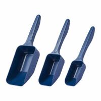 Sampling Scoop: Sterile, Polystyrene with Semi-Ferrous Additive, 125 mL Capacity - mL, Blue (MPN UNST104). Key specifications — Material: Polystyrene with Semi-Ferrous Additive; Standards: FDA 21 CFR 177.1520; Color: Blue; Product Type: Sampling Scoop; Brand: APPROVED VENDOR.