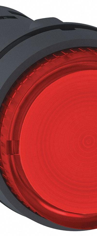 SCHNEIDER Extended Push Button: Red - Illuminated Extended-Length Push-Button Operators
