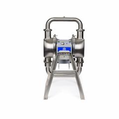 GRACO Electric Diaphragm Pump: Stainless Steel Body, Single Phase, 200-240V AC, 3 in, SS Valve (MPN HE120-0698). Key specifications — Nameplate Voltage: 200-240V AC; Brand: GRACO; Surface Roughness: 32 Ra; Check Valve Material: SS; Diaphragm Material: PTFE with EPDM Backing; Seat Material: 316 SS.
