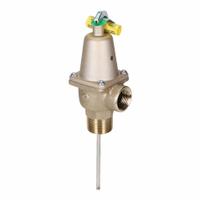 WATTS Temperature and Pressure Relief Valve: Section XIII ASME Section, MNPTF x FNPTF (MPN F121592). Key specifications — Brand: WATTS; Body Material: Copper Silicon Alloy.