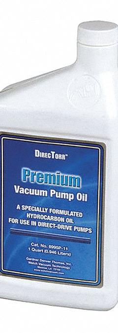 DIRECTORR Vacuum Pump Oil: 1 qt, Bottle (MPN 8995P-11). Key specifications — attr71764: No; attr59266: Bottle.