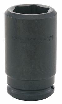 PROTO Impact Socket: 1 1/2 in Drive Size, SAE, 3 15/16 in Socket Size, 6-Point, Deep, Black Oxide (MPN J15063L). Key specifications — attr1215501: PROTO; attr1215515: Black Oxide; attr1215518: 3-15/16 in.