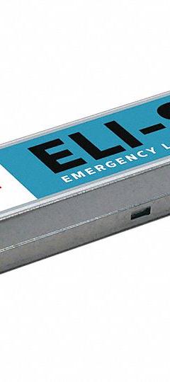 Emergency Lighting Inverter: 120 to 277V AC, 10 W Max. Bulb Watts, Fluorescent/Incandescent/LED (MPN ELI-S-10CDF). Key specifications — Input Voltage: 120 to 277V AC; Includes: Attached Dual Flex Conduit; Battery Type: Lithium Ion; Brand: BODINE.