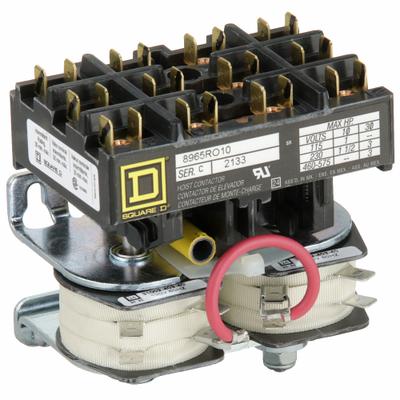 SQUARE D Hoist Contactor: 3 Poles, 120V AC, Reversing - Reversing Definite Purpose Contactors