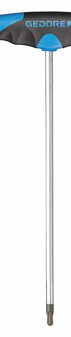 GEDORE Torx Key: 2 Tips, Torx, Single Ball End, T40 Tip Size, Long, Alloy Steel, Chrome, T-Handle (MPN DT 2143 KTX T40). Key specifications — attr1205415: GEDORE; attr1205419: Chrome.