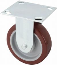 APPROVED VENDOR Plate Caster: Rigid, No Brake, Polyurethane, 5 in Wheel Dia., 1 1/2 in Wheel Wd (MPN 33H915). Key specifications — Brand: APPROVED VENDOR; Wheel/Tread Color: Red; Roll Up: Rigid.