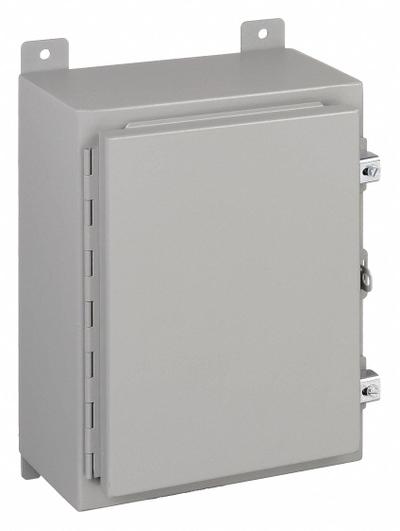WIEGMANN Enclosure: Steel, 36 in x 24 in x 12 in, NEMA 12/13, Solid Cover - Steel Dust-Tight Enclosures