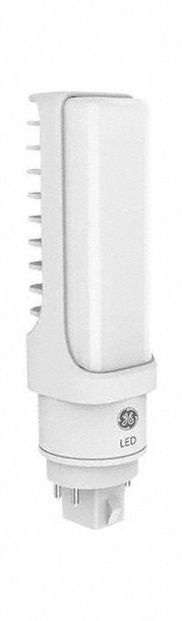 GE LAMPS Compact LED Bulb: Type A, 4-Pin (G24q/GX24q), T13, LED, 3500K, 1,200 lm Light Output (MPN LED9G24Q-H/835). Key specifications — Brand: GE LAMPS; Bulb Designation: LED9G24Q-H/835; Dimmable: No; Color Temperature: 3500K.