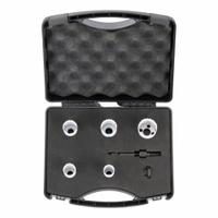 WESTWARD Hole Saw Kit: 7 Pieces, 1 1/2 in Max. Cutting Dp, Bi-Metal, 4/6 Teeth per Inch (MPN 29VX19). Key specifications — attr1098178: 4/6; attr1098172: WESTWARD.