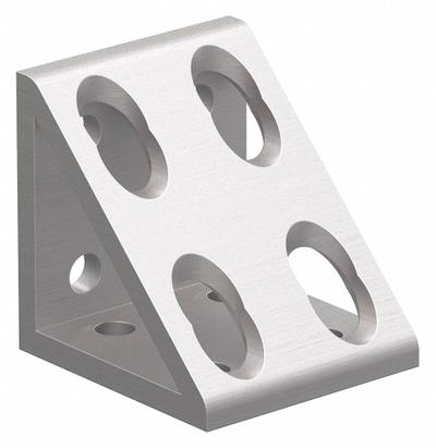 80/20 Inside Corner Bracket: Gusseted Inside-Corner Bracket, 10 Series, 2 in x 1 7/8 in x 2 in - Inside Corner Brackets