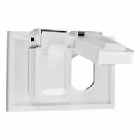 LEVITON Wall Plate: Duplex Outlet, 2 Gang, White (MPN 4976-W). Key specifications — Brand: LEVITON; Material: Nylon.