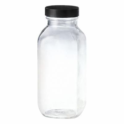 QORPAK Mixing/Storage/Sampling Bottle: 480 mL, 48-400, Phenolic, Polyethylene - Rectangular Glass Lab Bottles