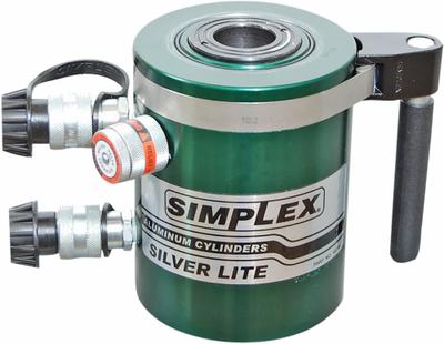SIMPLEX Hollow Cylinder: 30 ton Nominal Capacity, 6 in Nominal Stroke Lg, 1.50 in - Lightweight Hollow Rams