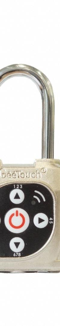 EGEETOUCH Bluetooth Padlock: Silver, Zinc Die-Cast, Stainless Steel Shackle (MPN 5-05305-94-80). Key specifications — attr1351169: Bluetooth; attr1314123: EGEETOUCH.