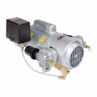 GAST Piston Air Compressor: 0.5 hp, Tankless, 4.1 cfm, 50 psi, 115/230V AC, Oil Free (MPN 4LCB-246S-M450GX). Key specifications — attr48430: GAST; attr48445: 60 Hz; attr48450: 115/230V AC; attr48474: Single; attr48487: Tankless.