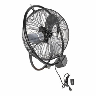 HUNTER Mounted Fan: 20 in Blade Dia, 120V AC, 1/4 hp Motor HP, Wall Mount - Standard Industrial Wall-Mount Fans
